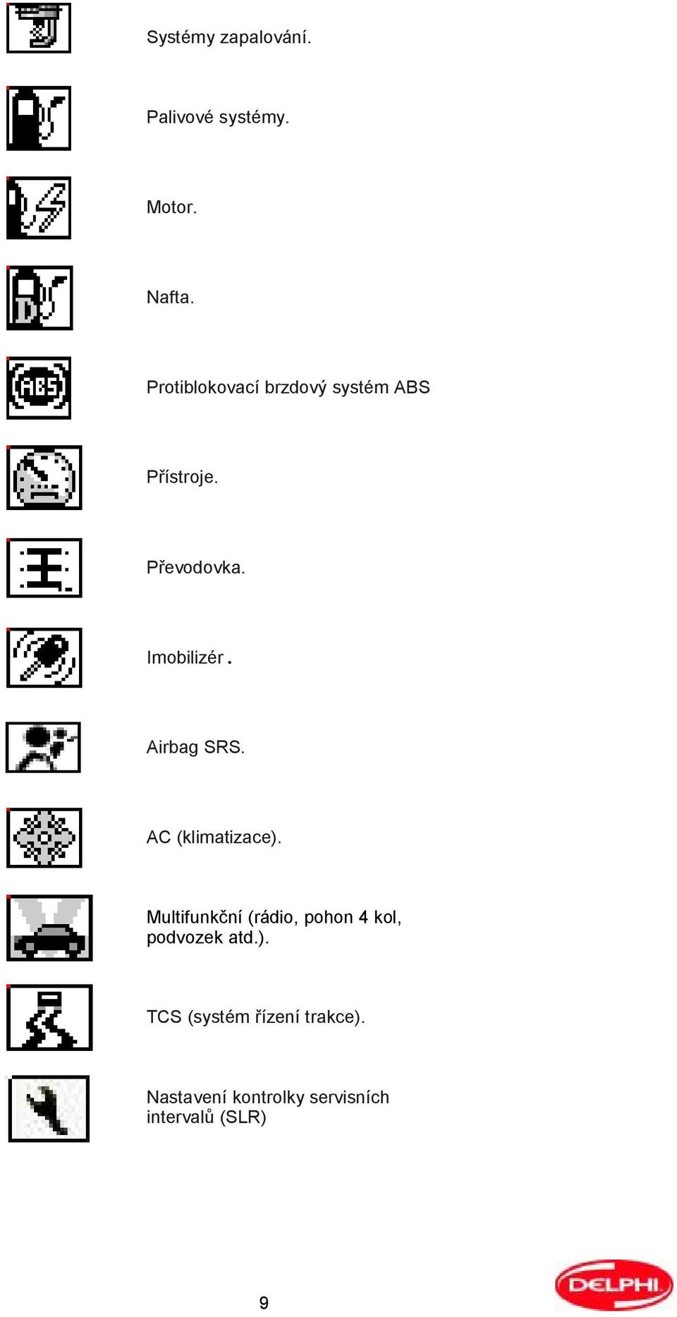 Airbag SRS. AC (klimatizace).