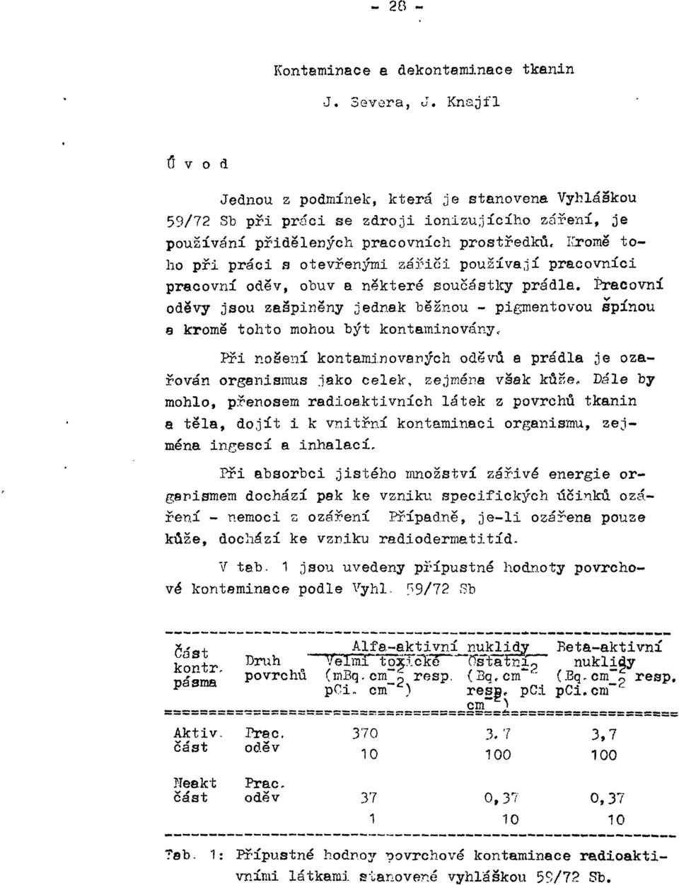 Kromě toho při práci s otevřenými zářiči používají pracovníci pracovní oděv, obuv a některé součástky prádla.