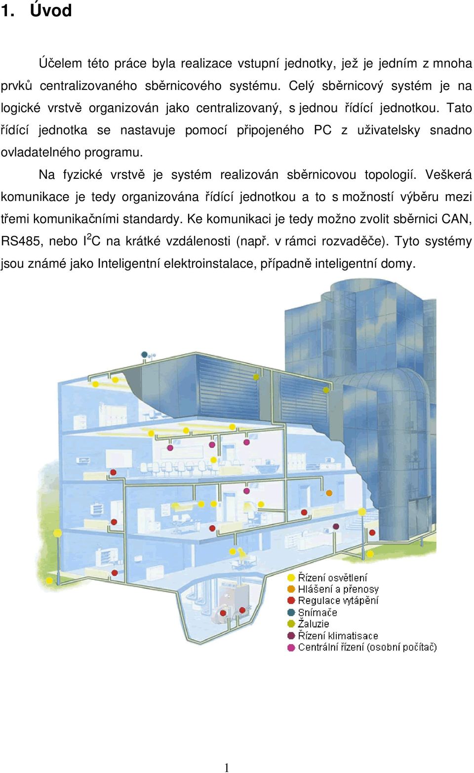 Tato řídící jednotka se nastavuje pomocí připojeného PC z uživatelsky snadno ovladatelného programu. Na fyzické vrstvě je systém realizován sběrnicovou topologií.