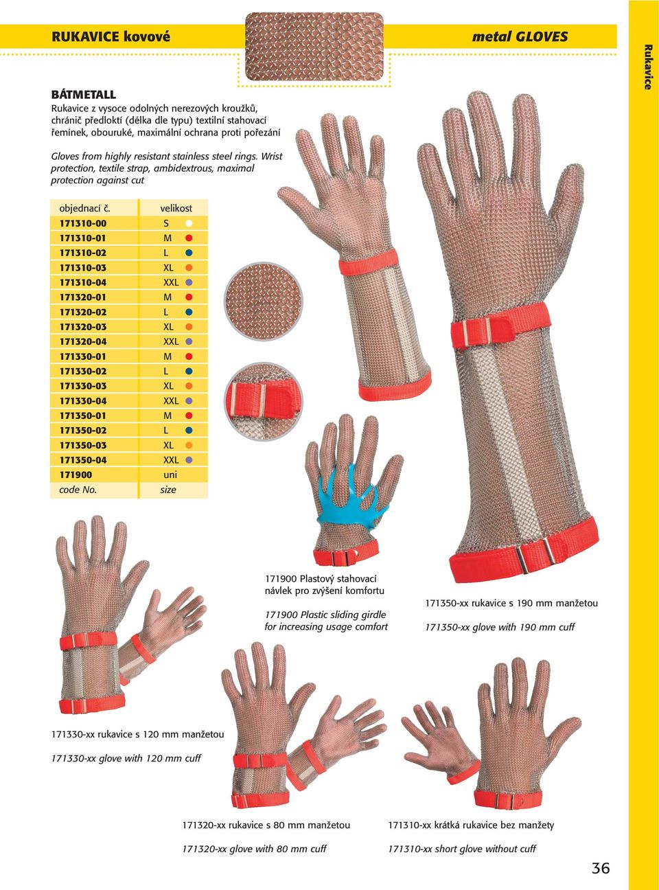 Wrist protection, textile strap, ambidextrous, maximal protection against cut 171310-00 S 171310-01 M 171310-02 L 171310-03 XL 171310-04 XXL 171320-01 M 171320-02 L 171320-03 XL 171320-04 XXL