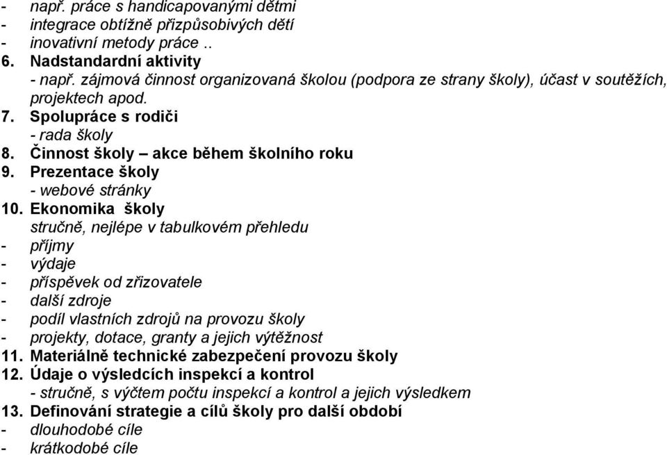 Prezentace školy - webové stránky 10.