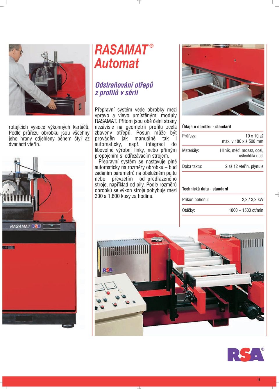 Posun může být prováděn jak manuálně tak i automaticky, např. integrací do libovolné výrobní linky, nebo přímým propojením s odřezávacím strojem.