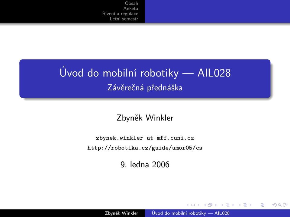 cuni.cz http://robotika.