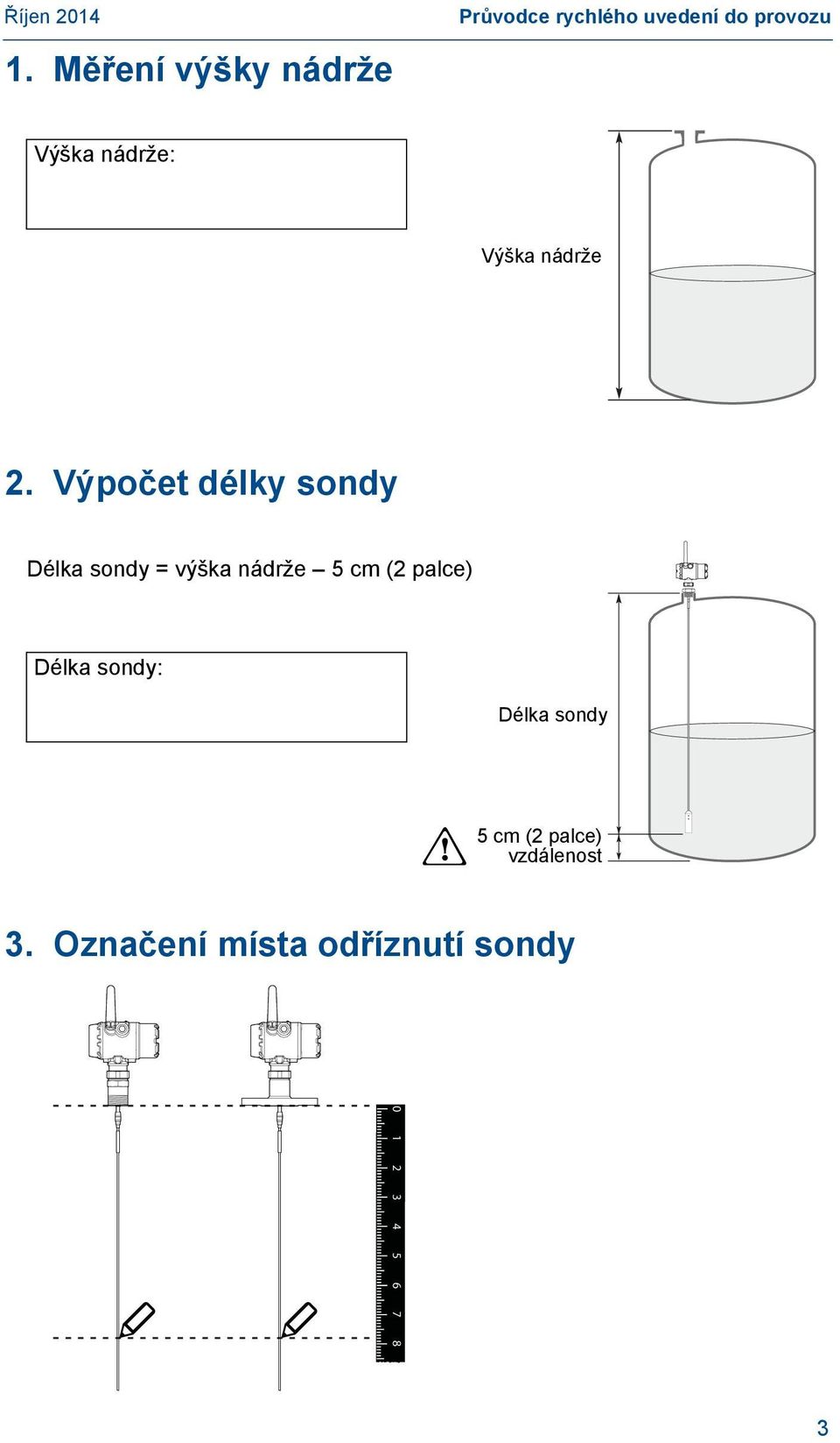 nádrže: Výška nádrže 2.