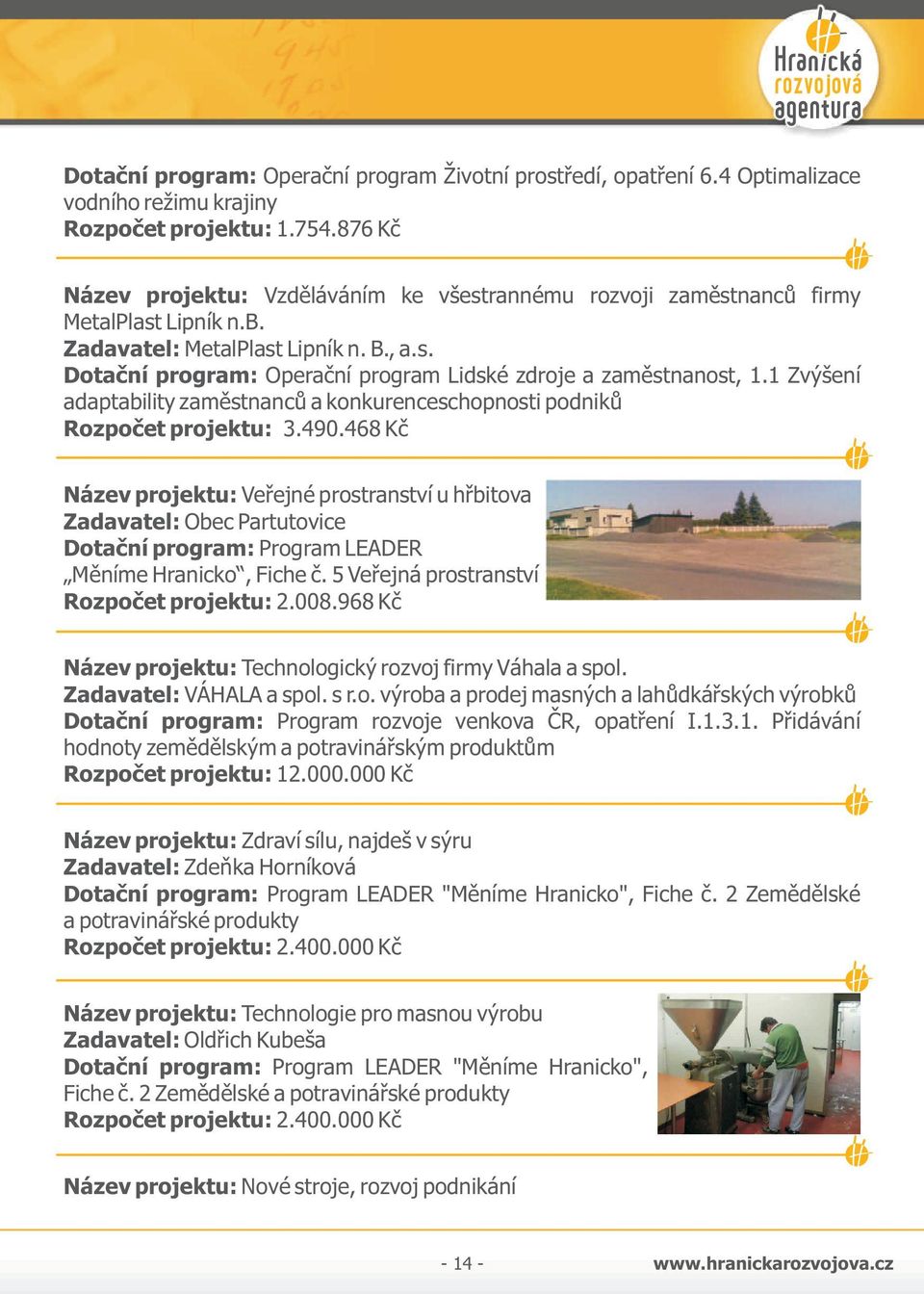 1 Zvýšení adaptability zaměstnanců a konkurenceschopnosti podniků Rozpočet projektu: 3.490.