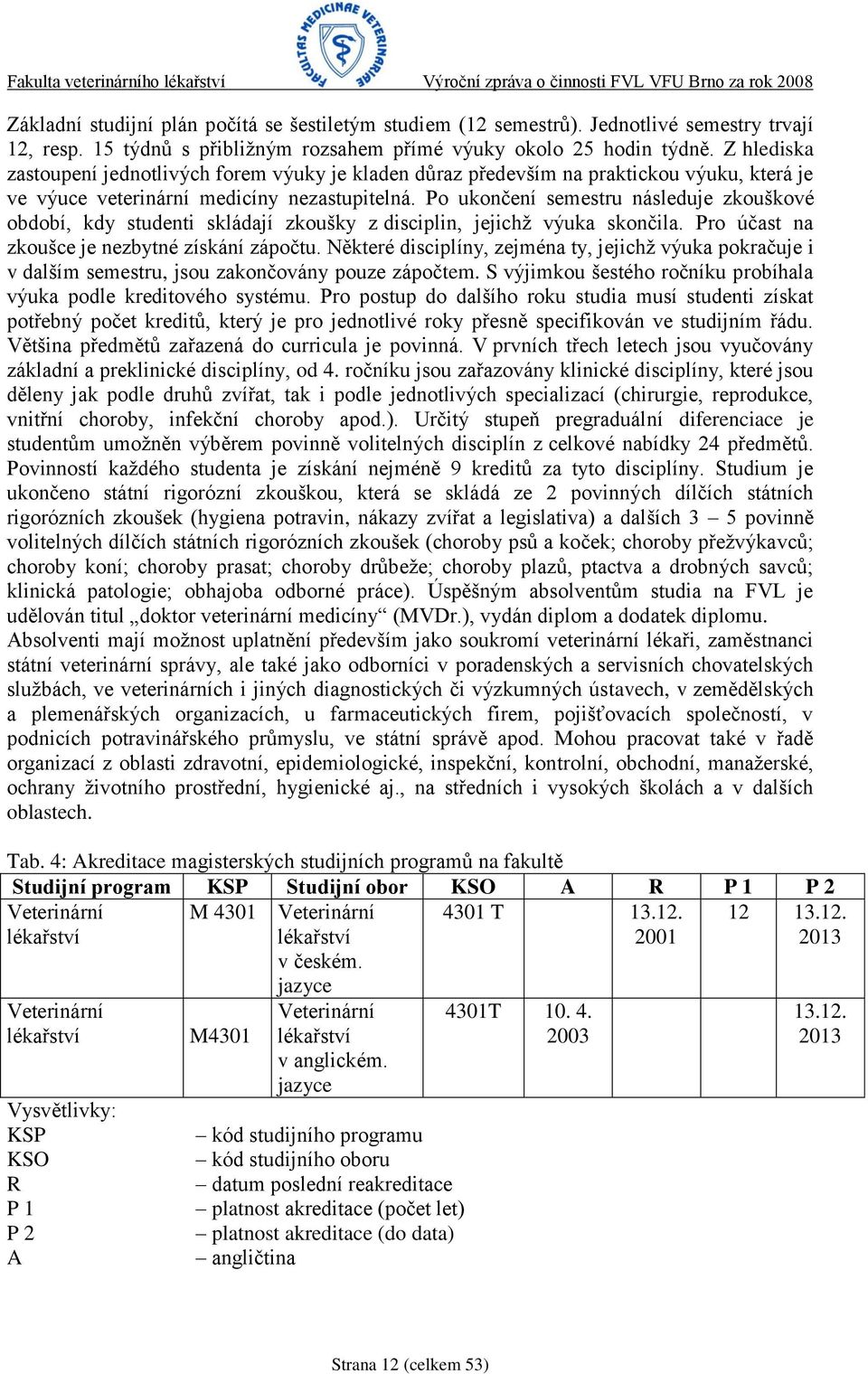 Po ukončení semestru následuje zkouškové období, kdy studenti skládají zkoušky z disciplin, jejichţ výuka skončila. Pro účast na zkoušce je nezbytné získání zápočtu.