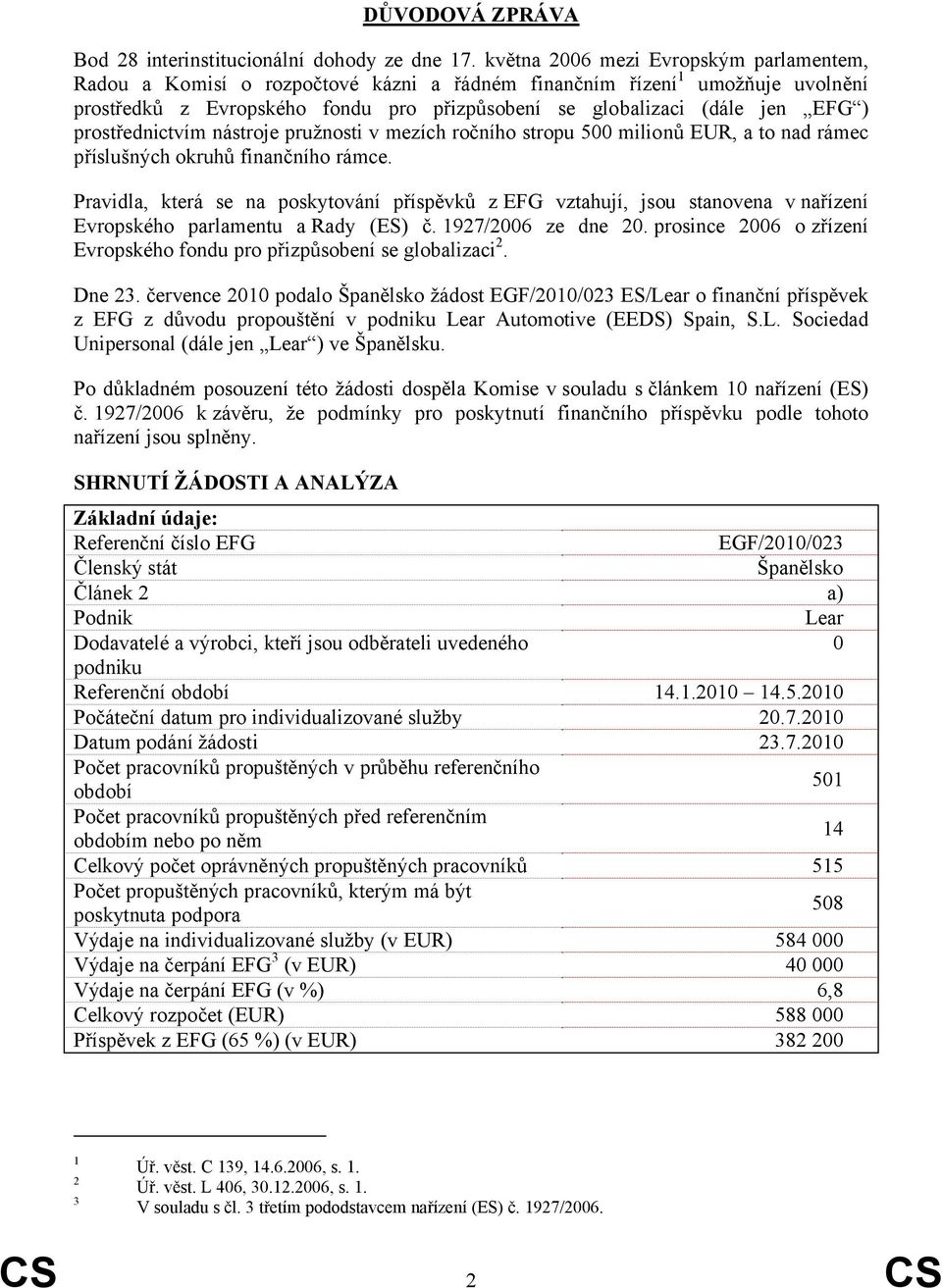 prostřednictvím nástroje pružnosti v mezích ročního stropu 500 milionů EUR, a to nad rámec příslušných okruhů finančního rámce.