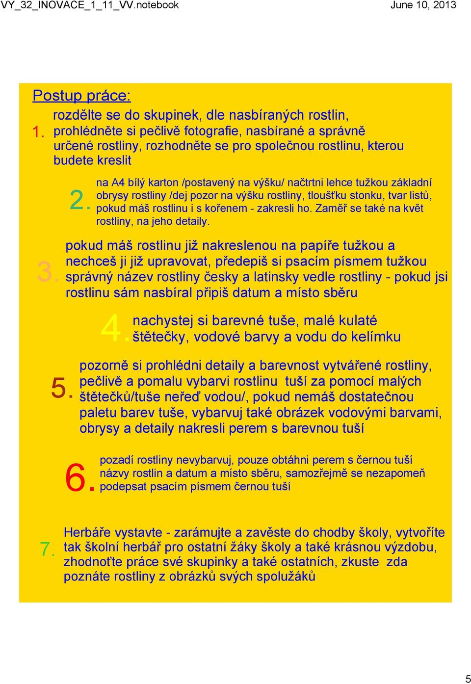 na A4 bílý karton /postavený na výšku/ načtrtni lehce tužkou základní obrysy rostliny /dej pozor na výšku rostliny, tloušťku stonku, tvar listů, pokud máš rostlinu i s kořenem zakresli ho.