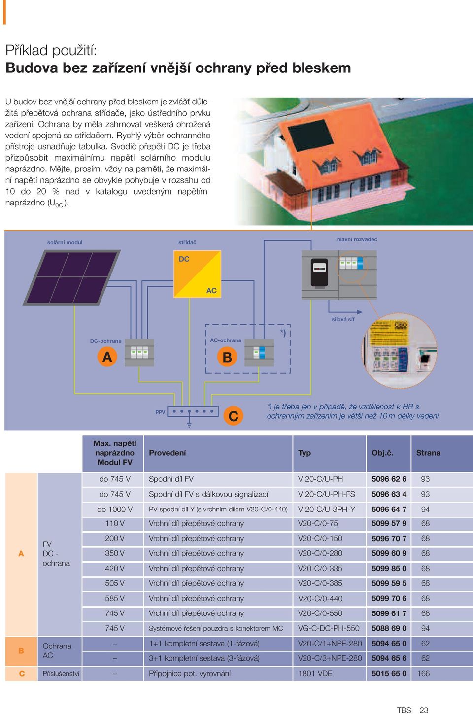 Svodiã pfiepûtí DC je tfieba pfiizpûsobit maximálnímu napûtí solárního modulu naprázdno.