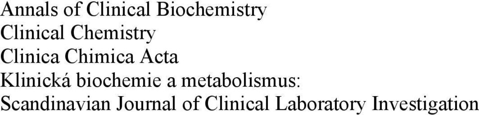 biochemie a metabolismus: Scandinavian