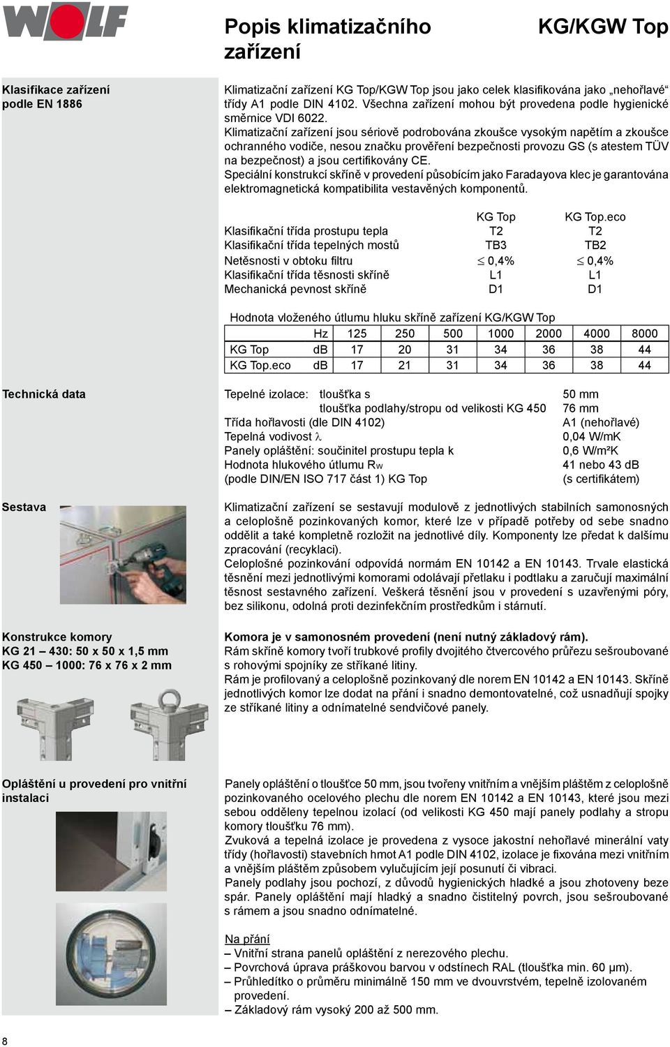 Klimatizační zařízení jsou sériově podrobována zkoušce vysokým napětím a zkoušce ochranného vodiče, nesou značku prověření bezpečnosti provozu GS (s atestem TÜV na bezpečnost) a jsou certifikovány CE.