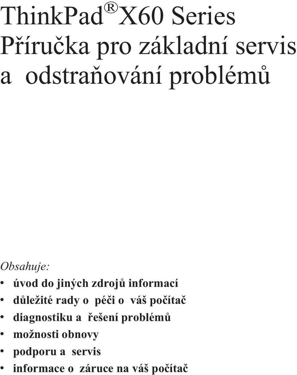 rady o péči o váš počítač v diagnostiku a řešení problémů v