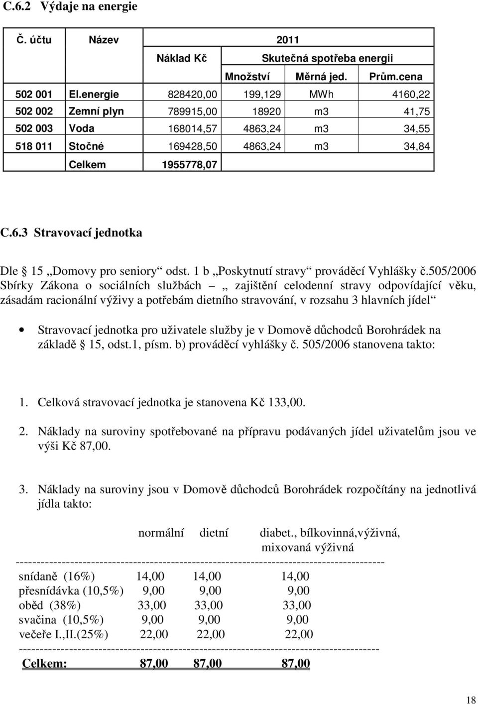 1 b Poskytnutí stravy prováděcí Vyhlášky č.