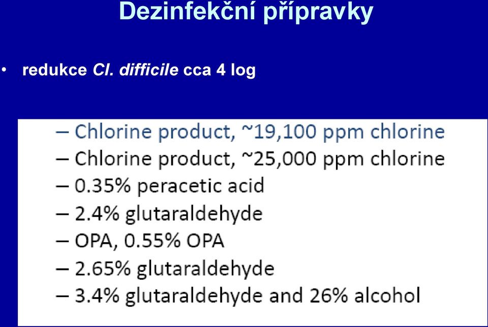 redukce Cl.