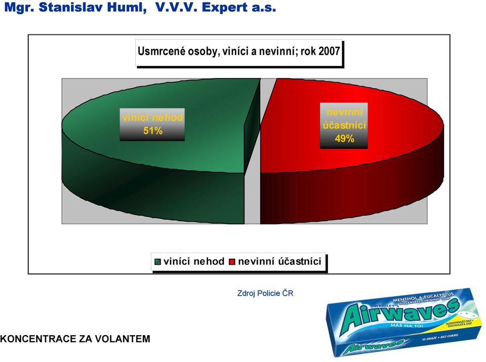 Usmrcené osoby, viníci a nevinní; rok 2007