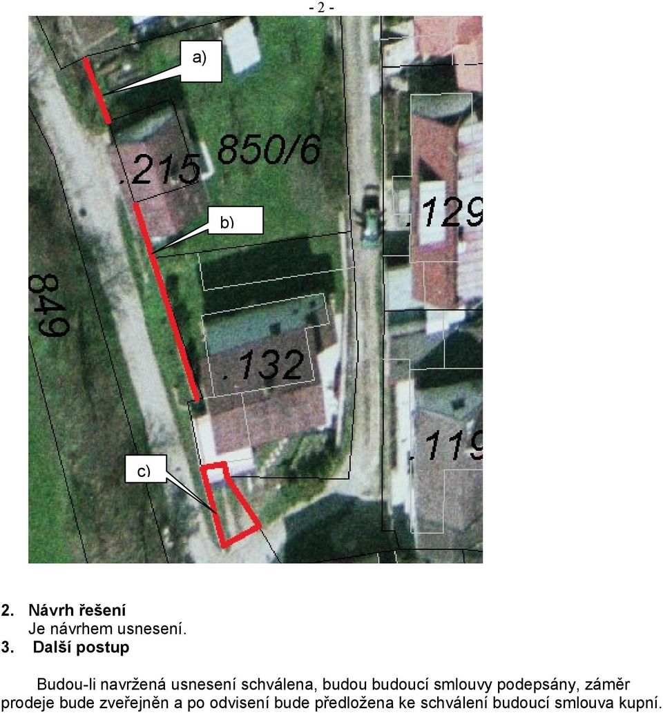 budoucí smlouvy podepsány, záměr prodeje bude zveřejněn a