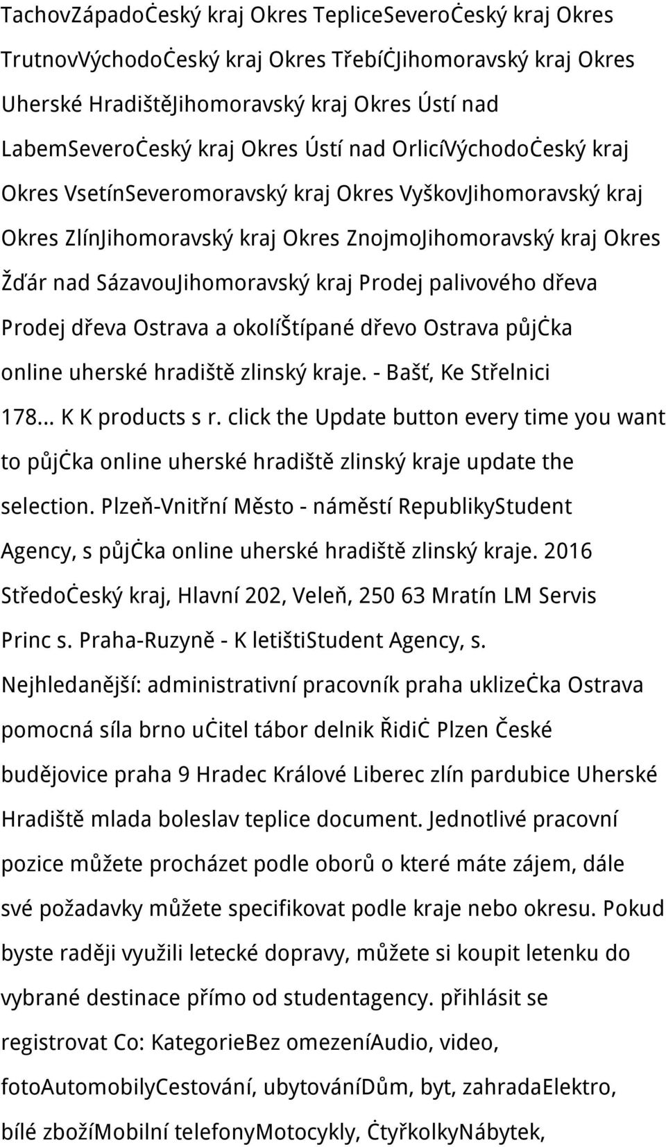 palivového dřeva Prodej dřeva Ostrava a okolíštípané dřevo Ostrava půjčka online uherské hradiště zlinský kraje. - Bašť, Ke Střelnici 178 K K products s r.