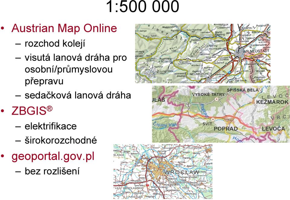 sedačková lanová dráha ZBGIS elektrifikace