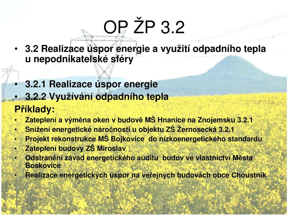 standardu Zateplení budovy ZŠ Miroslav Odstranění závad energetického auditu budov ve vlastnictví Města Boskovice Realizace