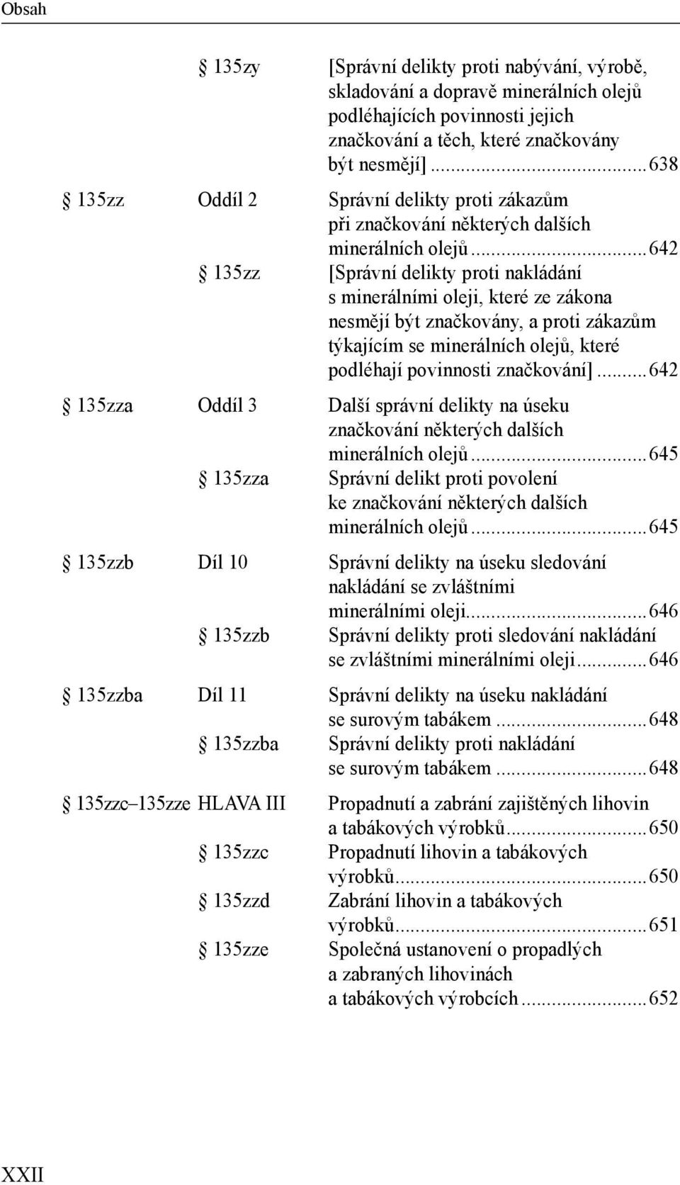 ..642 135zz [Správní delikty proti nakládání s minerálními oleji, které ze zákona nesmějí být značkovány, a proti zákazům týkajícím se minerálních olejů, které podléhají povinnosti značkování].