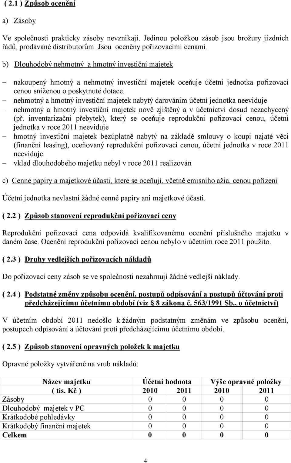 nehmotný a hmotný investiční majetek nabytý darováním účetní jednotka neeviduje nehmotný a hmotný investiční majetek nově zjištěný a v účetnictví dosud nezachycený (př.