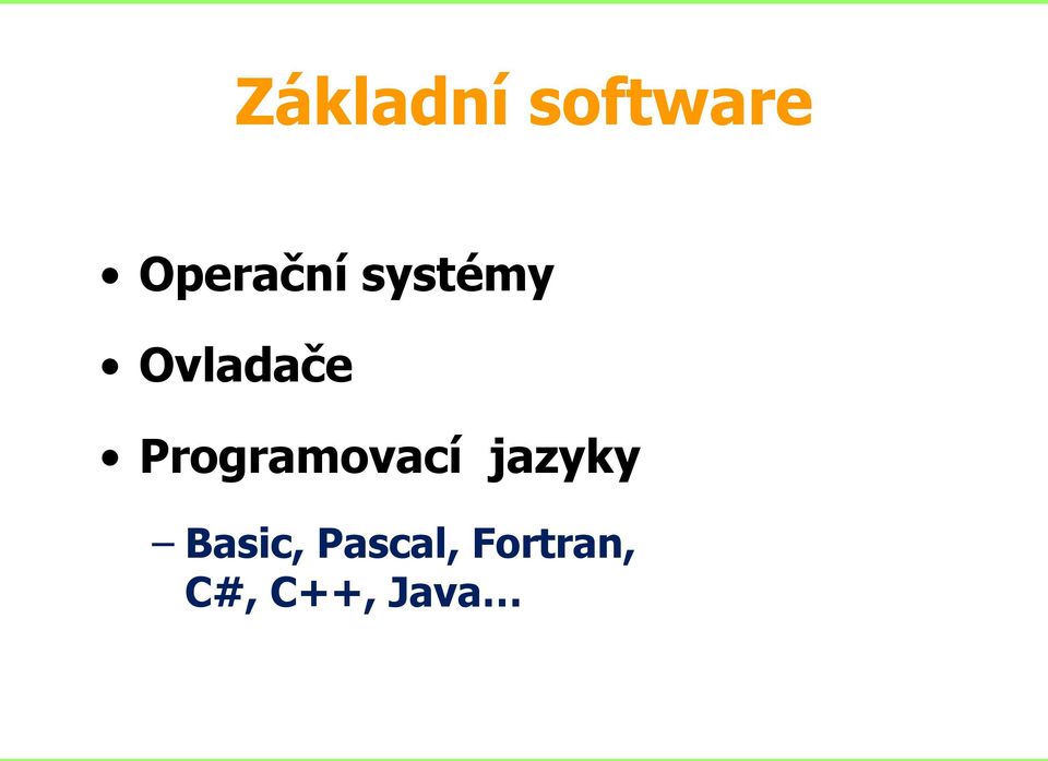 Programovací jazyky