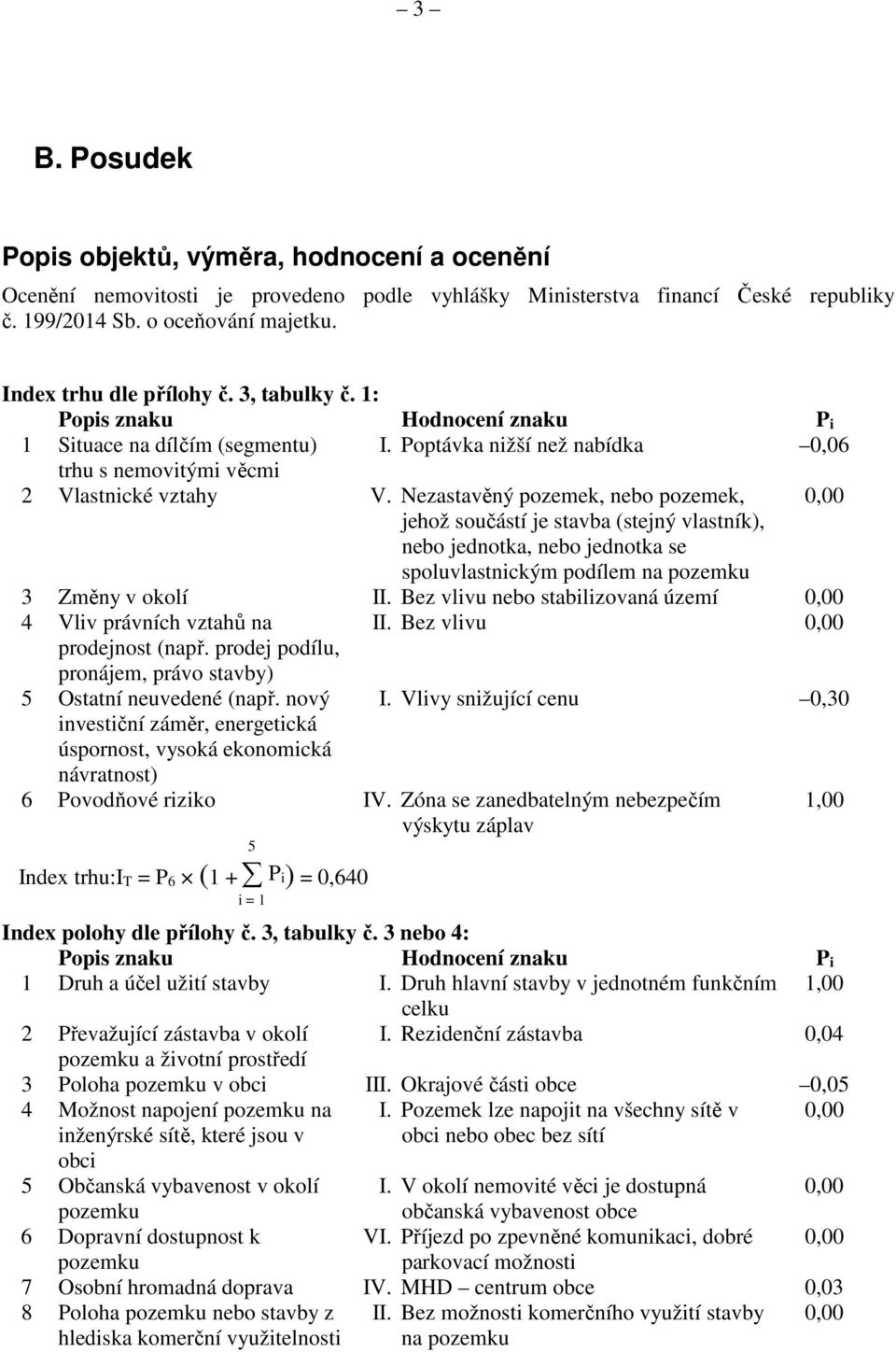 Nezastavěný pozemek, nebo pozemek, 0,00 jehož součástí je stavba (stejný vlastník), nebo jednotka, nebo jednotka se spoluvlastnickým podílem na pozemku 3 Změny v okolí II.