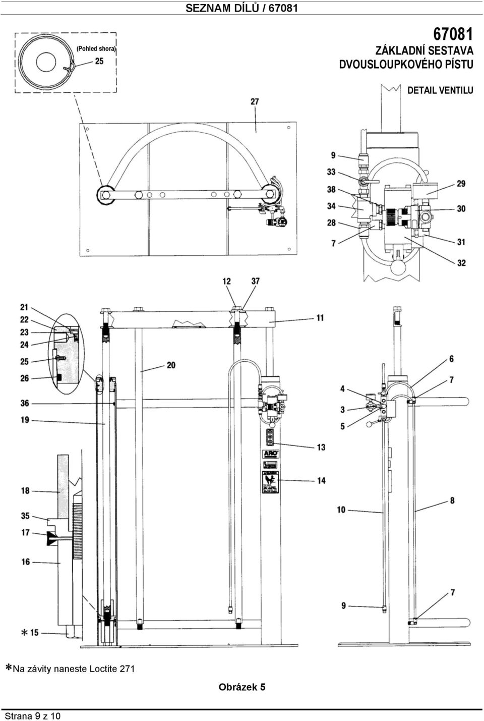 DVOUSLOUPKOVÉHO PÍSTU DETAIL VENTILU