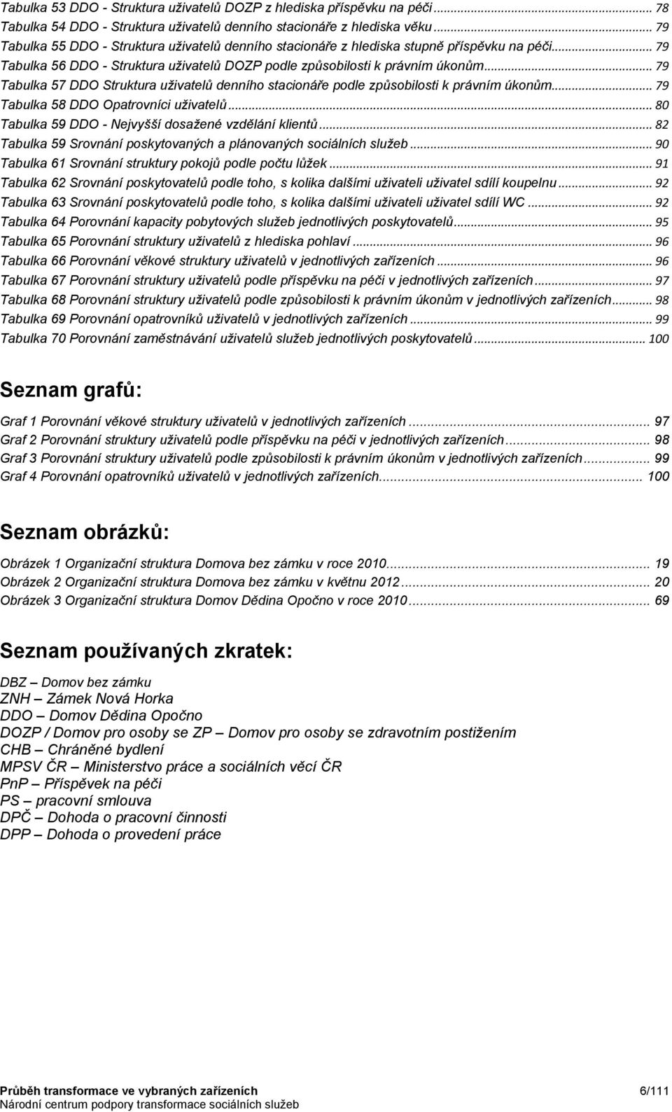 .. 79 Tabulka 57 DDO Struktura denního stacionáře podle způsobilosti k právním úkonům... 79 Tabulka 58 DDO Opatrovníci... 80 Tabulka 59 DDO - Nejvyšší dosažené vzdělání klientů.