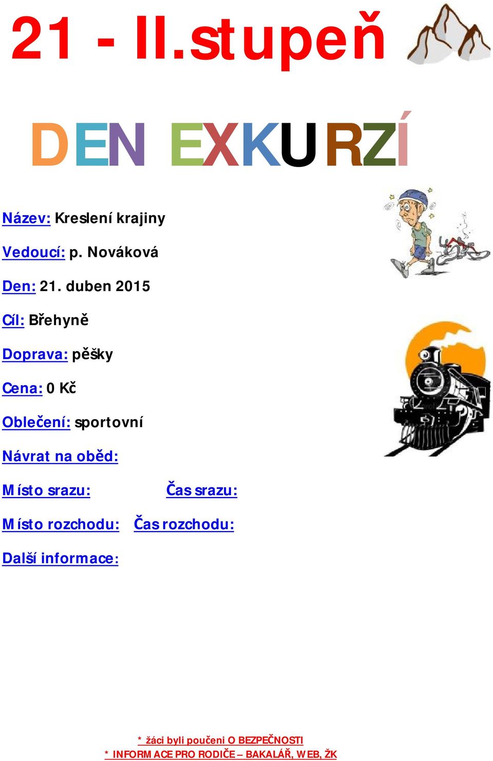 duben 201515 Cíl: Břehyně Doprava: pěšky Oblečení: