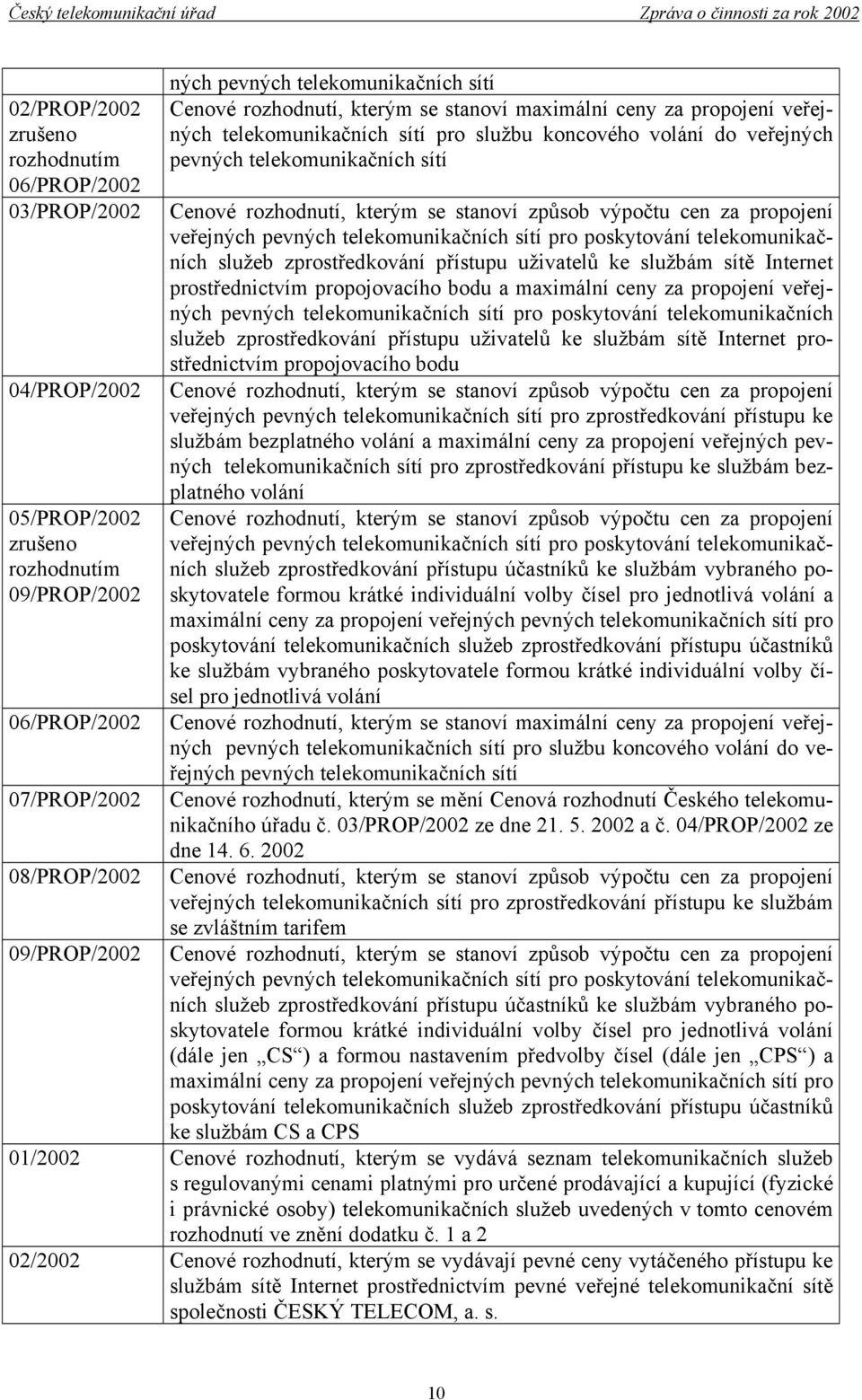 rozhodnutí, kterým se stanoví způsob výpočtu cen za propojení veřejných pevných telekomunikačních sítí pro poskytování telekomunikačních služeb zprostředkování přístupu uživatelů ke službám sítě