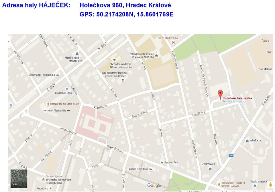 Hradec Králové GPS