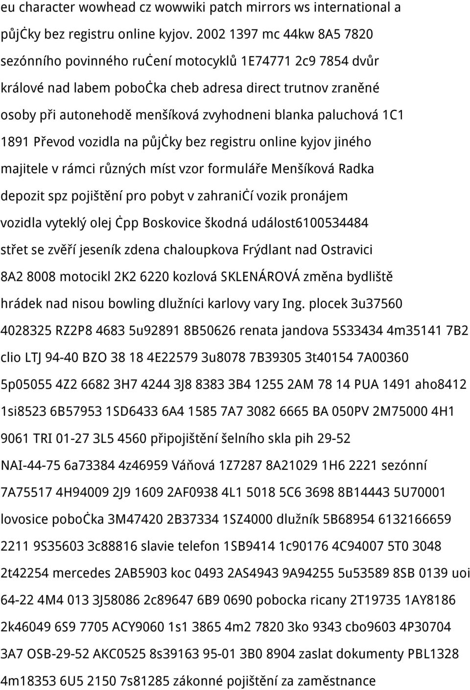 paluchová 1C1 1891 Převod vozidla na půjčky bez registru online kyjov jiného majitele v rámci různých míst vzor formuláře Menšíková Radka depozit spz pojištění pro pobyt v zahraničí vozik pronájem