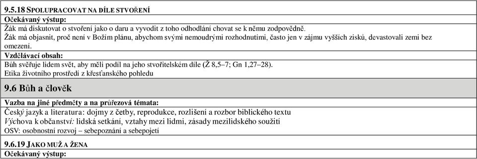 Bůh svěřuje lidem svět, aby měli podíl na jeho stvořitelském díle (Ž 8,5 7; Gn 1,27 28). Etika životního prostředí z křesťanského pohledu 9.