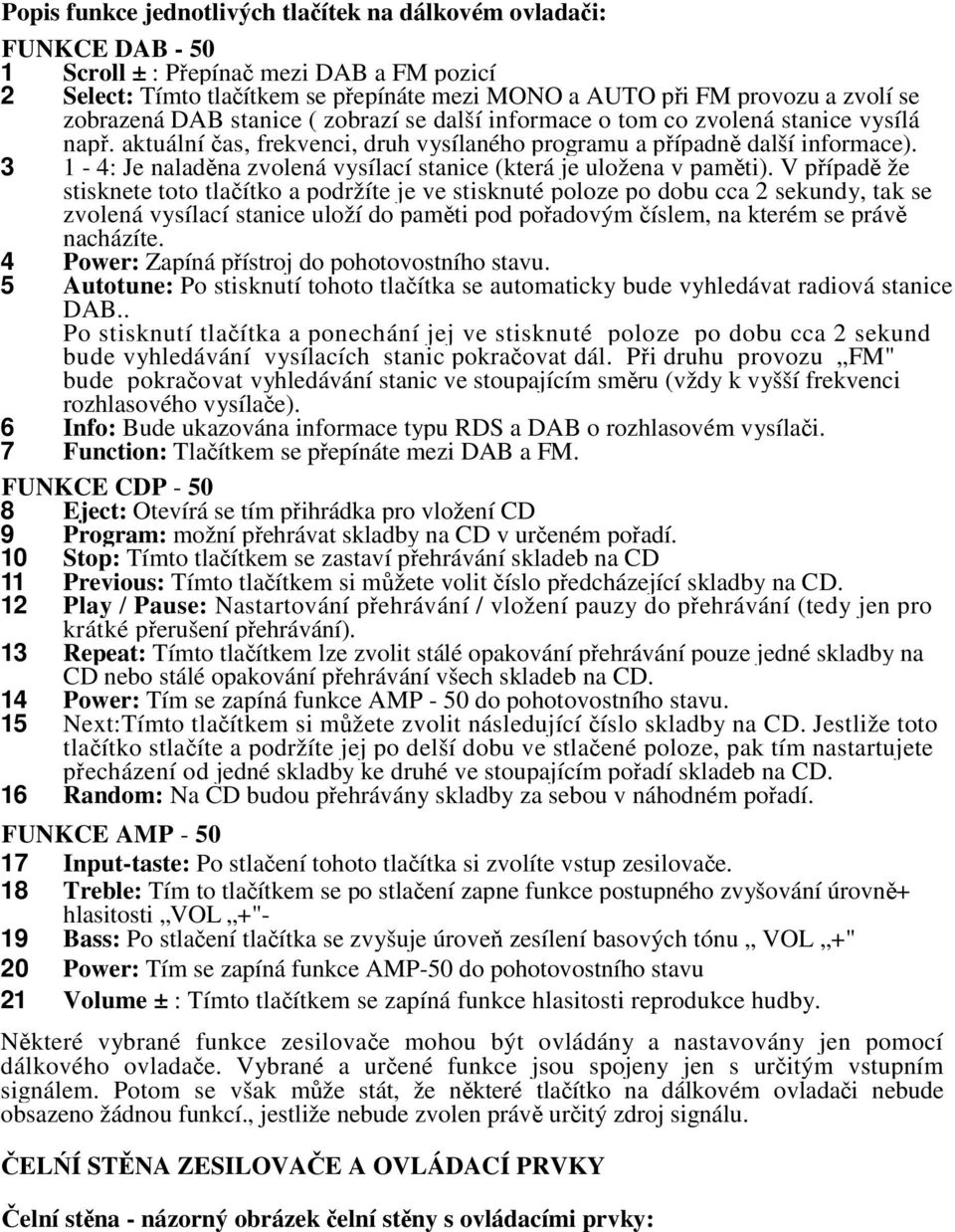 3 1-4: Je naladna zvolená vysílací stanice (která je uložena v pamti).