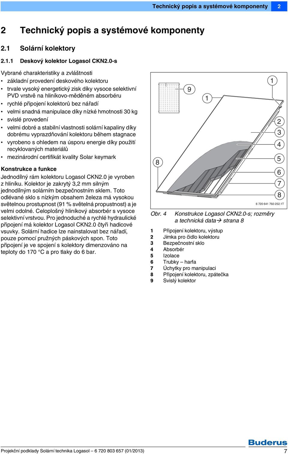 kolektorů bez nářadí velmi snadná manipulace díky nízké hmotnosti 0 kg svislé provedení velmi dobré a stabilní vlastnosti solární kapaliny díky dobrému vyprazdňování kolektoru během stagnace vyrobeno