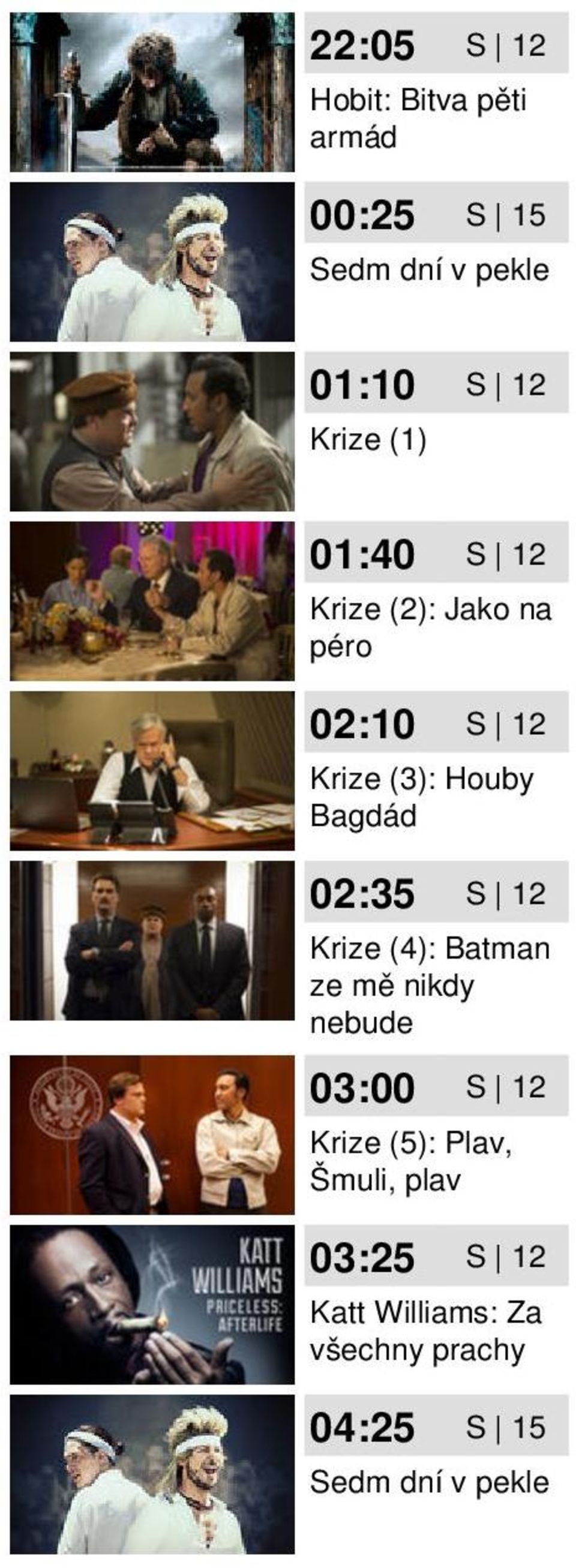 02:35 Krize (4): Batman ze mě nikdy nebude 03:00 Krize (5): Plav,