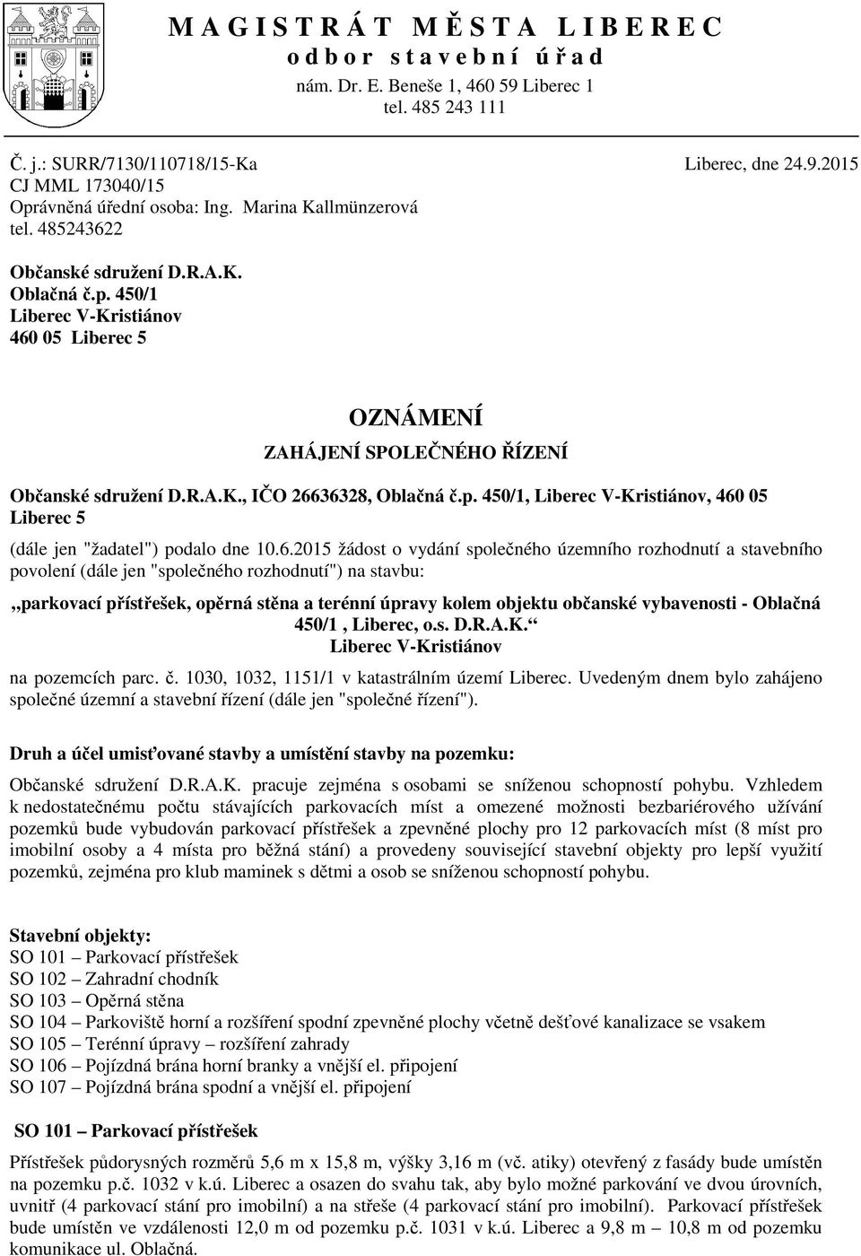 p. 450/1, Liberec V-Kristiánov, 460