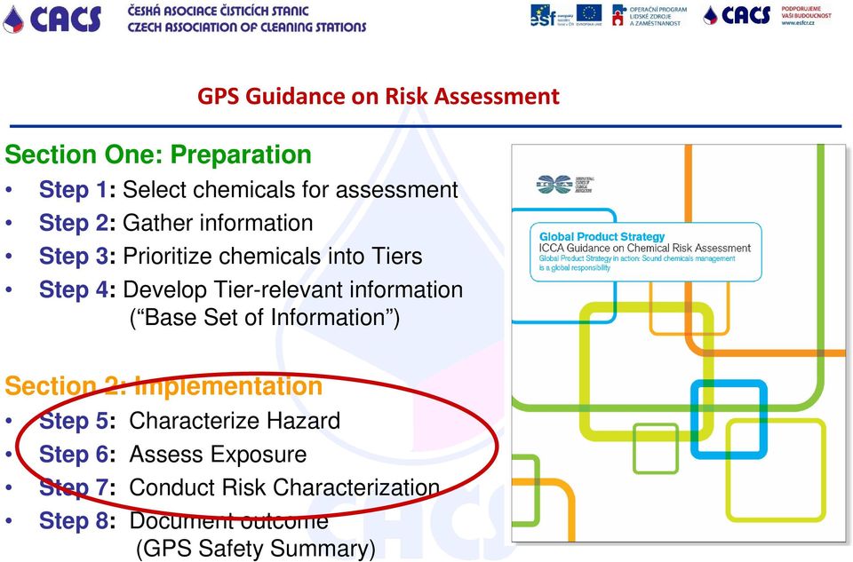 information ( Base Set of Information ) Section 2: Implementation Step 5: Characterize Hazard Step