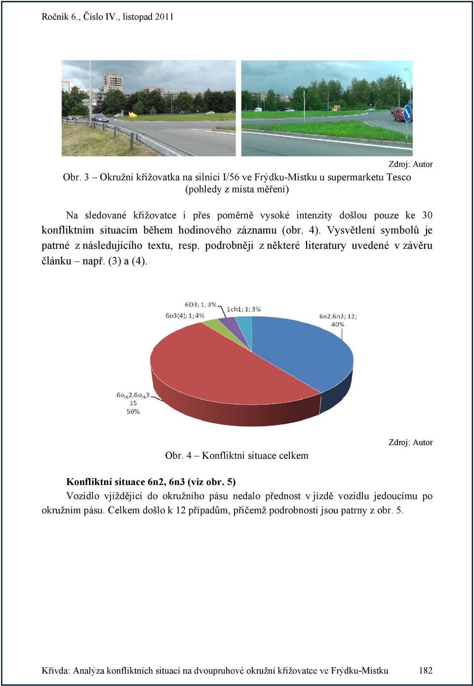 podrobněji z některé literatury uvedené v závěru článku např. (3) a (4). Obr. 4 Konfliktní situace celkem Konfliktní situace 6n2, 6n3 (viz obr.