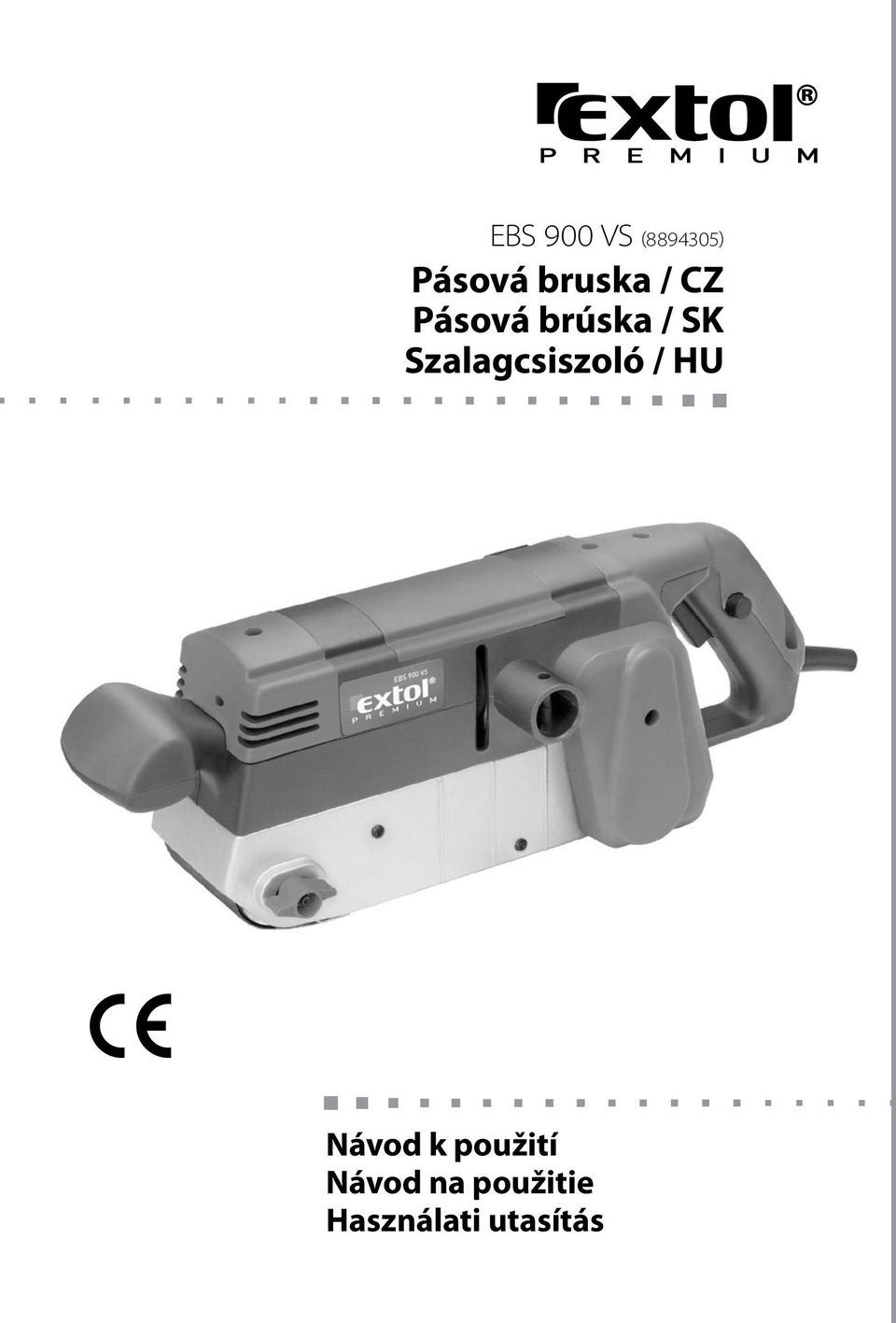 Szalagcsiszoló / Návod k