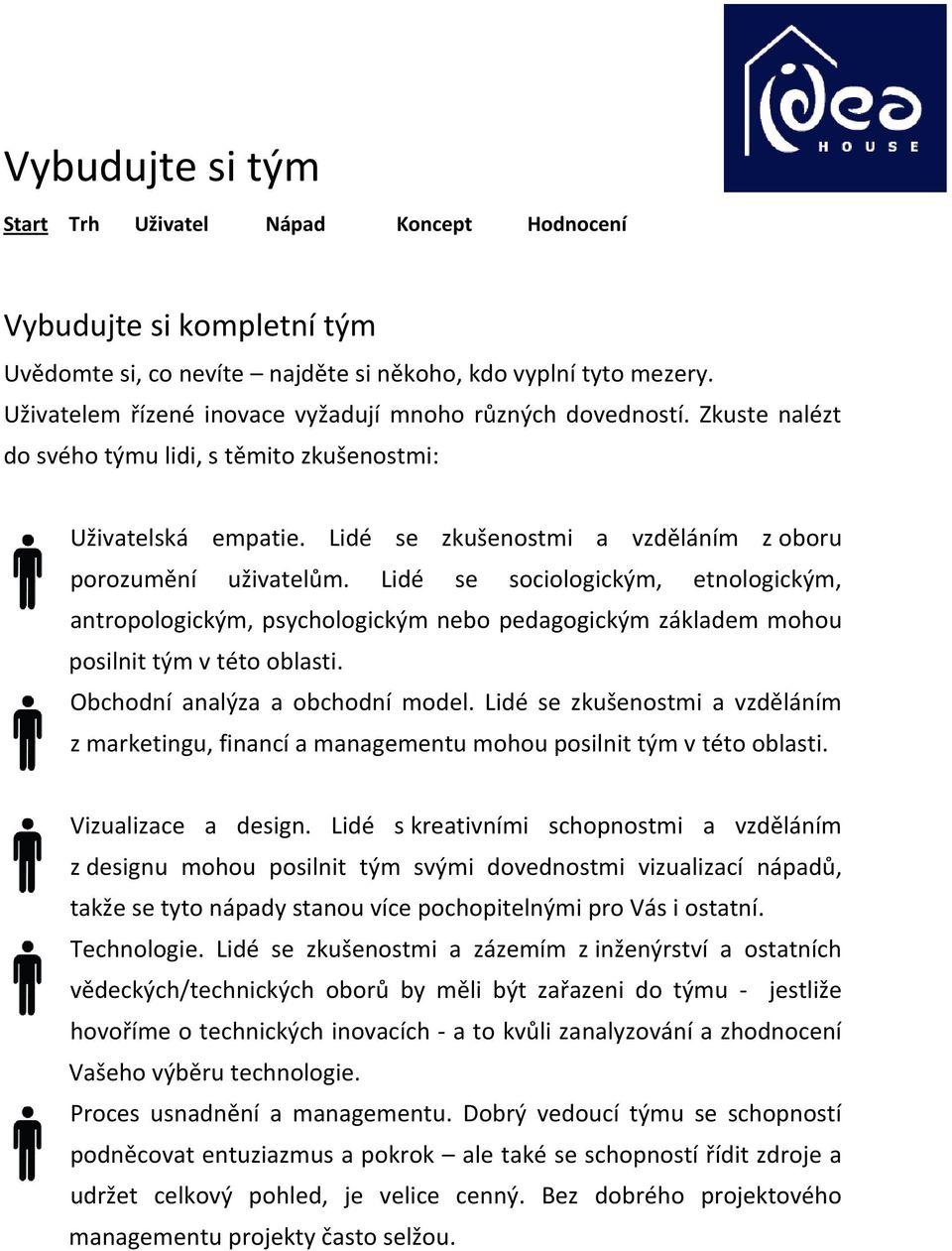 Lidé se sociologickým, etnologickým, antropologickým, psychologickým nebo pedagogickým základem mohou posilnit tým v této oblasti. Obchodní analýza a obchodní model.