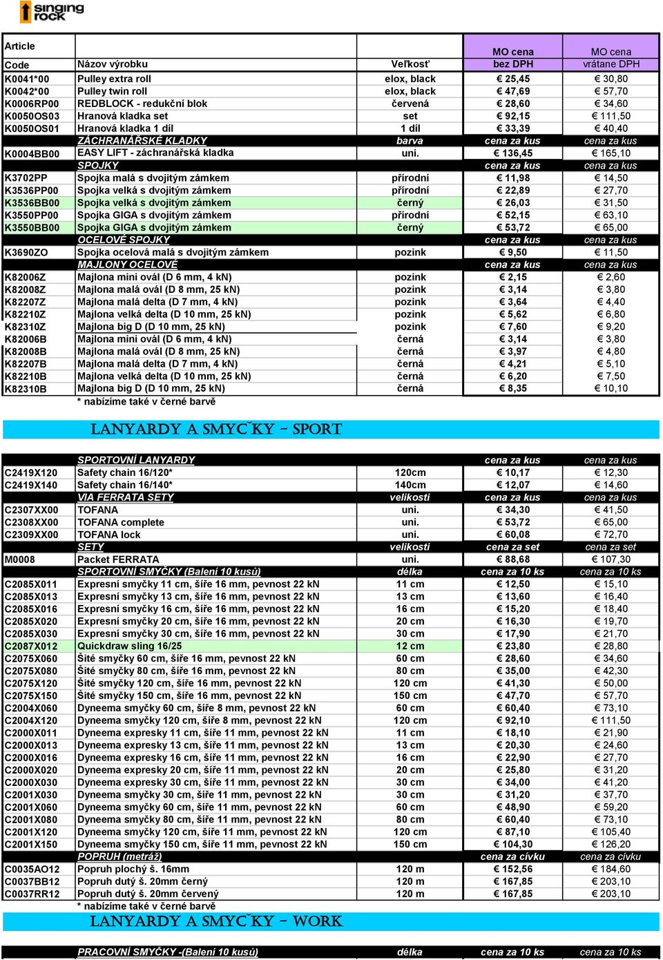 136,45 165,10 SPOJKY cena za kus cena za kus K3702PP Spojka malá s dvojitým zámkem přírodní 11,98 14,50 K3536PP00 Spojka velká s dvojitým zámkem přírodní 22,89 27,70 K3536BB00 Spojka velká s dvojitým