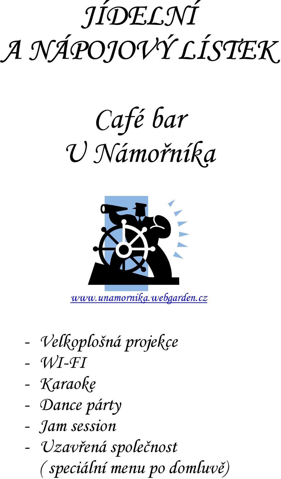 cz - Velkoplošná projekce - WI-FI - Karaoke -