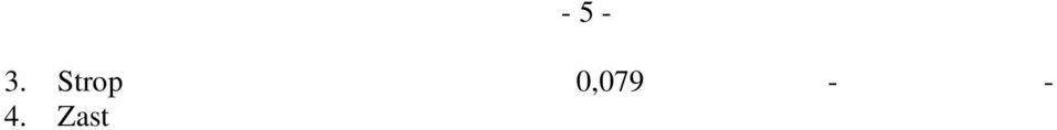 Ostatní 0,034 - - ---------------------------------------------------------- sou et 0,349 0,016 0,005 n = 0,005 0,349 0,016 x 1,852 = 0,374 K4 = 1-0,374 x 0,54 = 0,80 Opot ebení 103 / 143 = 72 %.