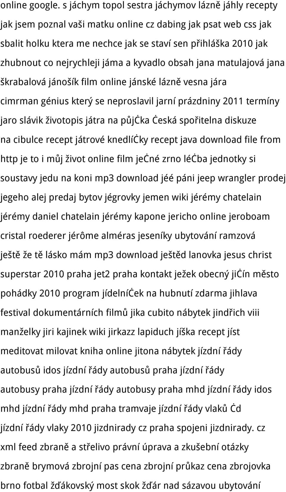 nejrychleji jáma a kyvadlo obsah jana matulajová jana škrabalová jánošík film online jánské lázně vesna jára cimrman génius který se neproslavil jarní prázdniny 2011 termíny jaro slávik životopis