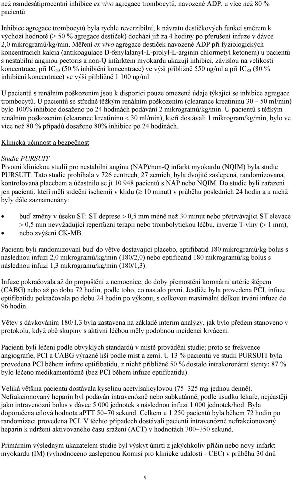 mikrogramů/kg/min.