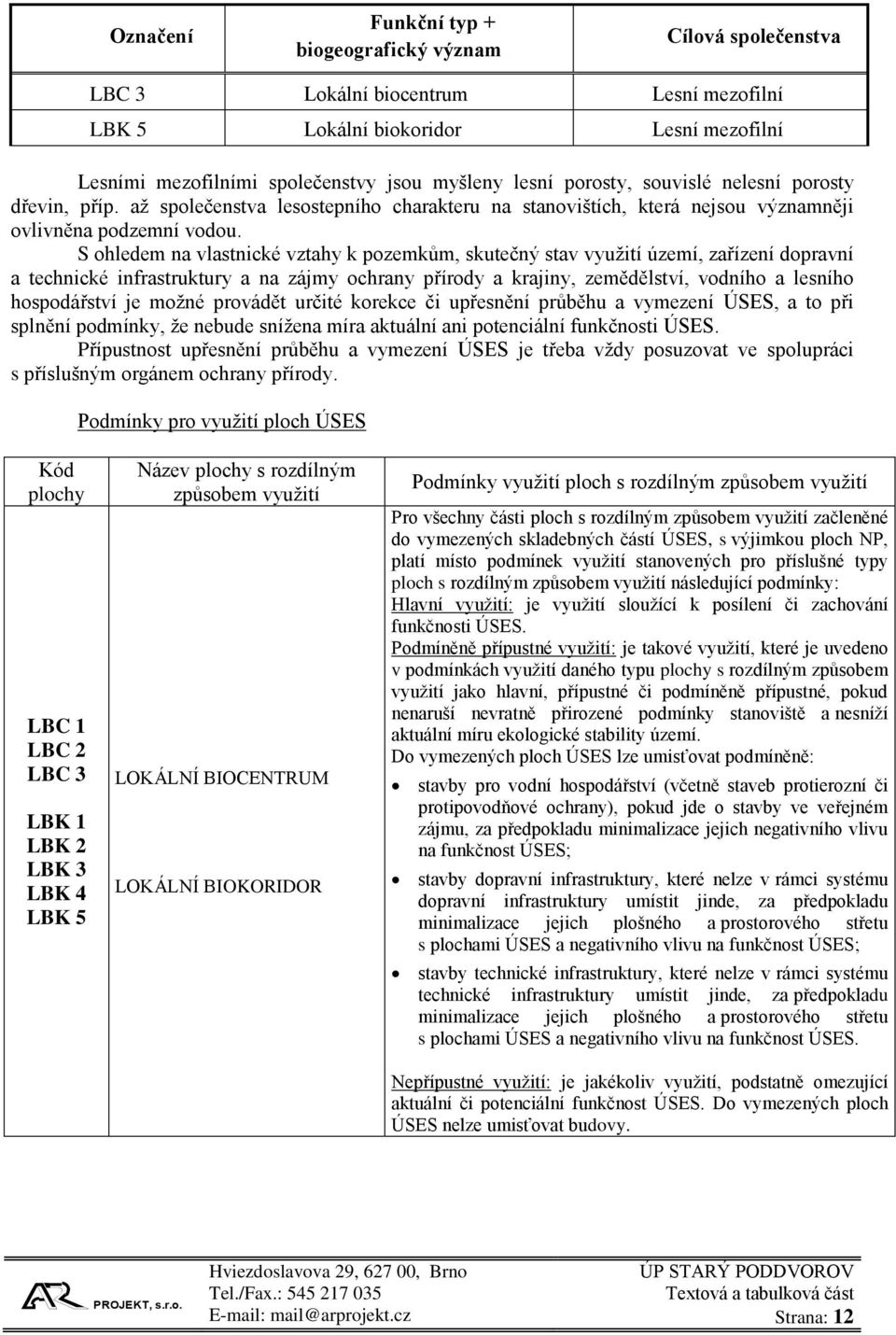 S ohledem na vlastnické vztahy k pozemkům, skutečný stav využití území, zařízení dopravní a technické infrastruktury a na zájmy ochrany přírody a krajiny, zemědělství, vodního a lesního hospodářství