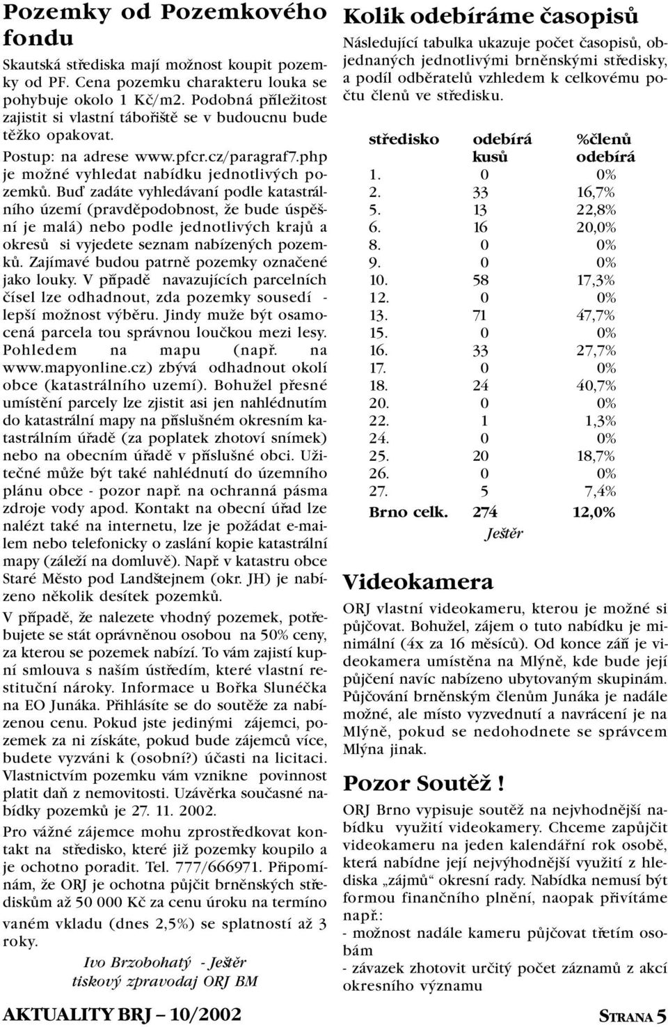 Buï zadáte vyhledávaní podle katastrálního území (pravdìpodobnost, že bude úspìšní je malá) nebo podle jednotlivých krajù a okresù si vyjedete seznam nabízených pozemkù.