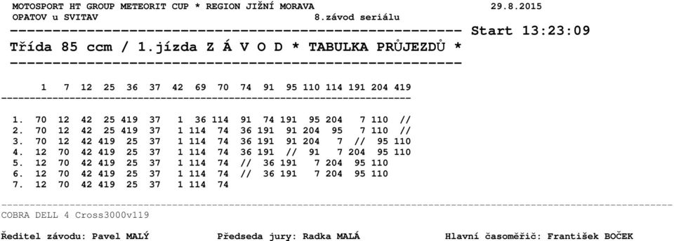 70 12 42 25 419 37 1 36 114 91 74 191 95 204 7 110 // 2. 70 12 42 25 419 37 1 114 74 36 191 91 204 95 7 110 // 3.